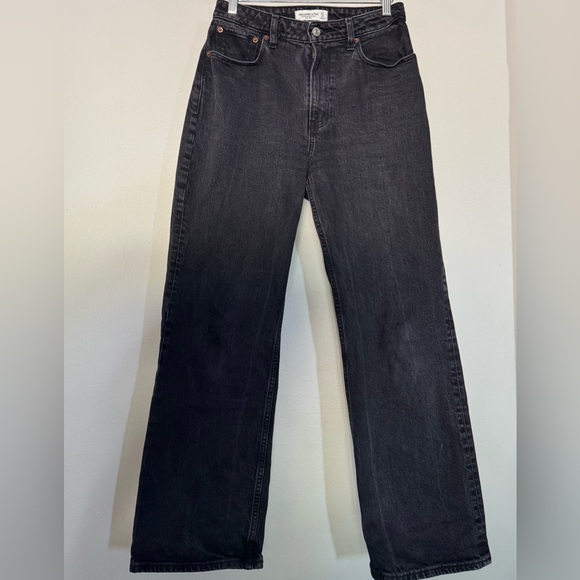 Abercrombie & Fitch Washed Black 90’s Relaxed Jeans - Picture 1 of 3